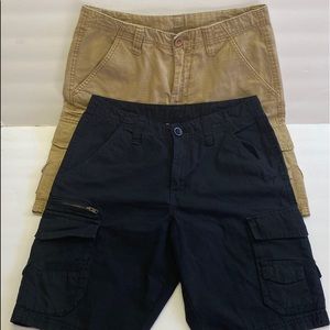 SUBCULTURE Men's Size 28 Brown Black Cargo Shorts